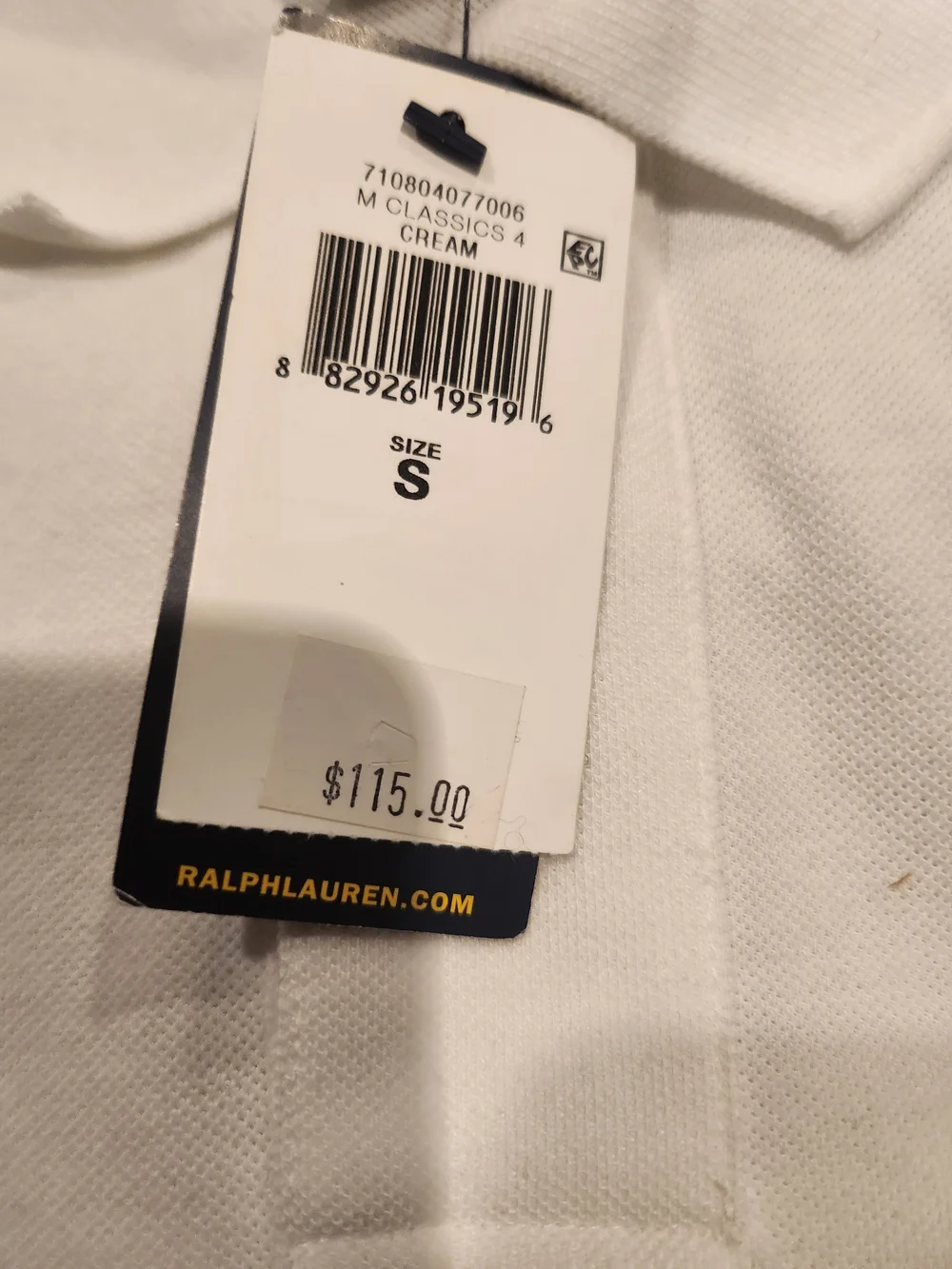 Polo by Ralph Lauren White Polo with Green Pony - Picture 2 of 2